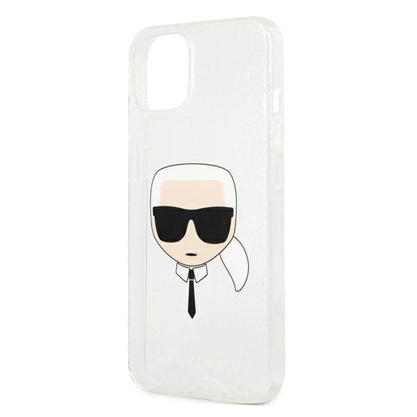 Oriignalus Karl Lagerfeld dėklas KLHCP13SKHTUGLS iPhone 13 mini 5,4" Sidabrinis Glitter Karl`s Head 5 Oriignalus Karl Lagerfeld dėklas KLHCP13SKHTUGLS iPhone 13 mini 5,4" Sidabrinis Glitter Karl`s Head 5