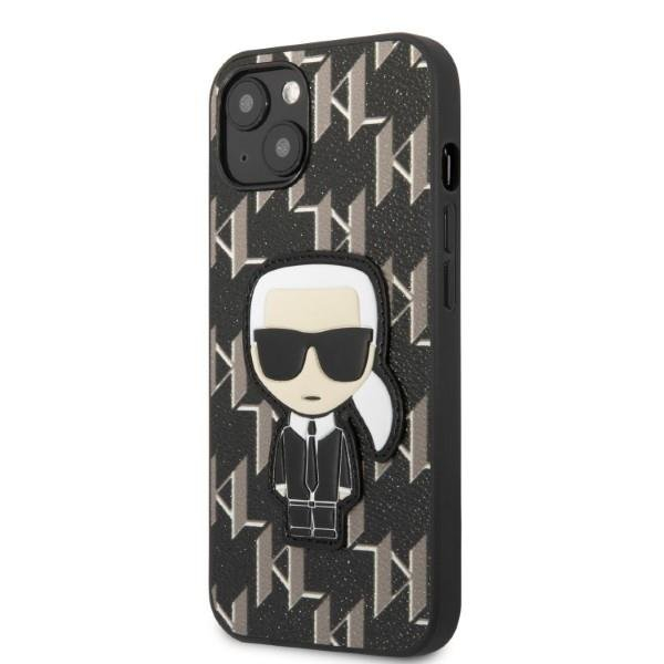 Dėklas Karl Lagerfeld Monogram Ikonik Patch KLHCP13SPMNIKBK iPhone 13 mini Juodas 1 Dėklas Karl Lagerfeld Monogram Ikonik Patch KLHCP13SPMNIKBK iPhone 13 mini Juodas 1