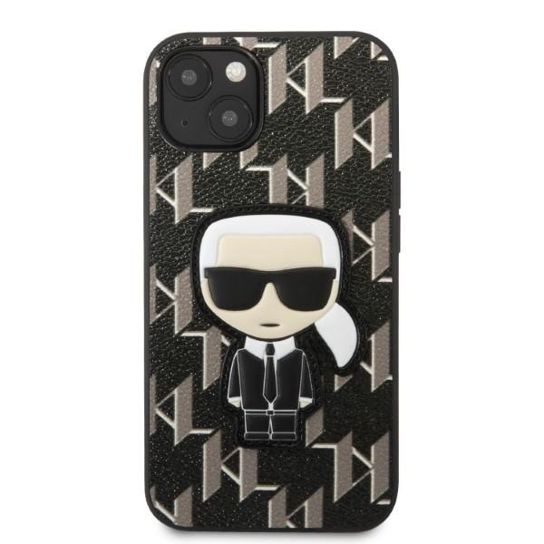 Dėklas Karl Lagerfeld Monogram Ikonik Patch KLHCP13SPMNIKBK iPhone 13 mini Juodas 2 Dėklas Karl Lagerfeld Monogram Ikonik Patch KLHCP13SPMNIKBK iPhone 13 mini Juodas 2
