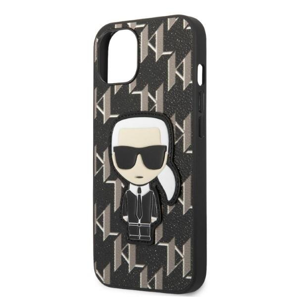 Dėklas Karl Lagerfeld Monogram Ikonik Patch KLHCP13SPMNIKBK iPhone 13 mini Juodas 5 Dėklas Karl Lagerfeld Monogram Ikonik Patch KLHCP13SPMNIKBK iPhone 13 mini Juodas 5