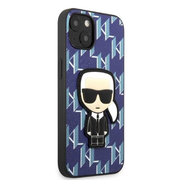 Dėklas Karl Lagerfeld Monogram Ikonik Patch KLHCP13SPMNIKBL iPhone 13 mini Mėlynas 3 Dėklas Karl Lagerfeld Monogram Ikonik Patch KLHCP13SPMNIKBL iPhone 13 mini Mėlynas 3