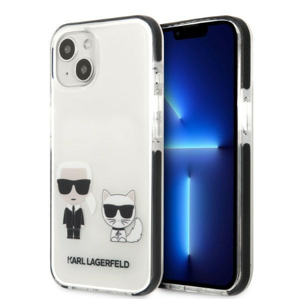 Dėklas Karl Lagerfeld Choupette KLHCP13STPEKCW iPhone 13 mini Baltas Dėklas Karl Lagerfeld Choupette KLHCP13STPEKCW iPhone 13 mini Baltas