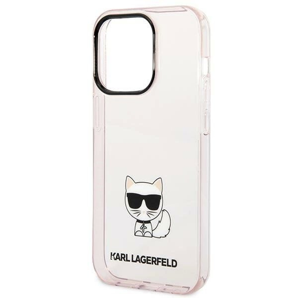 Karl Lagerfeld KLHCP14LCTTRI iPhone 14 Pro 6.1 "hardcase Rožinis / Rožinis Permatomas Choupette Body 5 Karl Lagerfeld KLHCP14LCTTRI iPhone 14 Pro 6.1 "hardcase Rožinis / Rožinis Permatomas Choupette Body 5