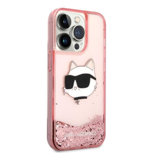 Dėklas Karl Lagerfeld Glitter Choupette Head KLHCP14LLNCHCP iPhone 14 Pro Rožinis 3 Dėklas Karl Lagerfeld Glitter Choupette Head KLHCP14LLNCHCP iPhone 14 Pro Rožinis 3