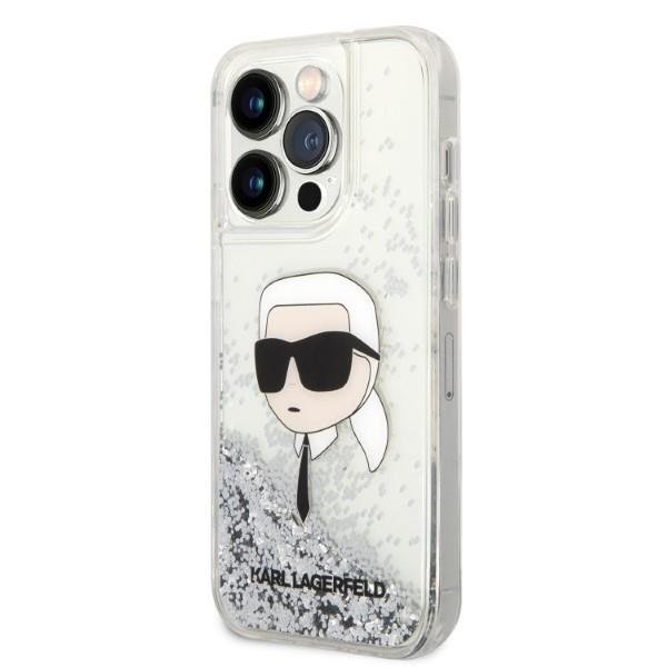 Dėklas Karl Lagerfeld Glitter Karl Head KLHCP14LLNKHCH iPhone 14 Pro Sidabrinis 1 Dėklas Karl Lagerfeld Glitter Karl Head KLHCP14LLNKHCH iPhone 14 Pro Sidabrinis 1