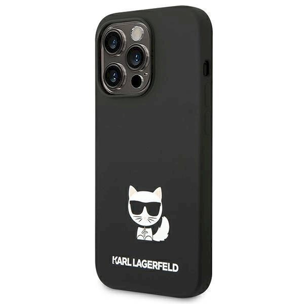 Karl Lagerfeld KLHCP14LSLCTBK iPhone 14 Pro 6.1 "hardcase Juodas Silicone Choupette Body 1 Karl Lagerfeld KLHCP14LSLCTBK iPhone 14 Pro 6.1 "hardcase Juodas Silicone Choupette Body 1