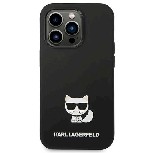 Karl Lagerfeld KLHCP14LSLCTBK iPhone 14 Pro 6.1 "hardcase Juodas Silicone Choupette Body 2 Karl Lagerfeld KLHCP14LSLCTBK iPhone 14 Pro 6.1 "hardcase Juodas Silicone Choupette Body 2