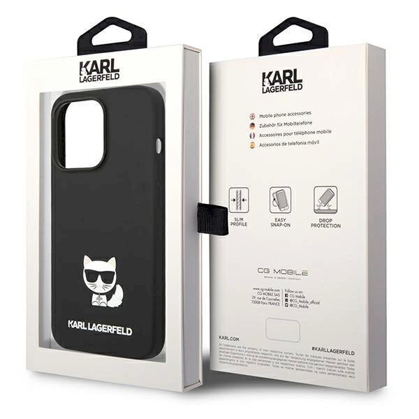 Karl Lagerfeld KLHCP14LSLCTBK iPhone 14 Pro 6.1 "hardcase Juodas Silicone Choupette Body 7 Karl Lagerfeld KLHCP14LSLCTBK iPhone 14 Pro 6.1 "hardcase Juodas Silicone Choupette Body 7