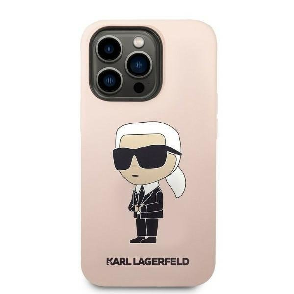 Dėklas Karl Lagerfeld Silicone Ikonik KLHCP14LSNIKBCP iPhone 14 Pro Rožinis 2 Dėklas Karl Lagerfeld Silicone Ikonik KLHCP14LSNIKBCP iPhone 14 Pro Rožinis 2