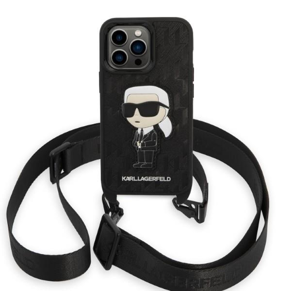 Dėklas Karl Lagerfeld Monogram Ikonik Patch KLHCP14LSTKMK iPhone 14 Pro Juodas 1 Dėklas Karl Lagerfeld Monogram Ikonik Patch KLHCP14LSTKMK iPhone 14 Pro Juodas 1