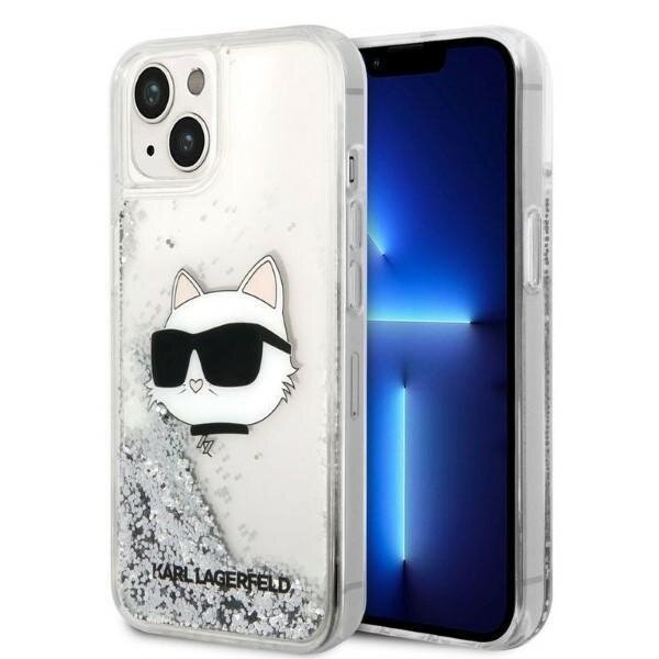 Dėklas Karl Lagerfeld Glitter Choupette Head KLHCP14MLNHCCS iPhone 14 Plus Sidabrinis Dėklas Karl Lagerfeld Glitter Choupette Head KLHCP14MLNHCCS iPhone 14 Plus Sidabrinis