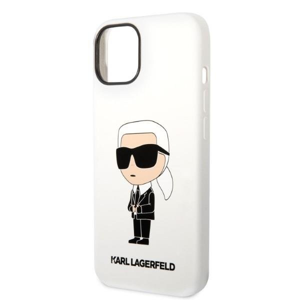 Dėklas Karl Lagerfeld Silicone Ikonik KLHCP14MSNIKBCH iPhone 14 Plus Baltas 5 Dėklas Karl Lagerfeld Silicone Ikonik KLHCP14MSNIKBCH iPhone 14 Plus Baltas 5