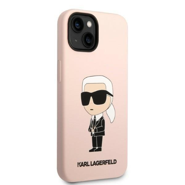 Dėklas Karl Lagerfeld Silicone Ikonik KLHCP14MSNIKBCP iPhone 14 Plus Rožinis 3 Dėklas Karl Lagerfeld Silicone Ikonik KLHCP14MSNIKBCP iPhone 14 Plus Rožinis 3