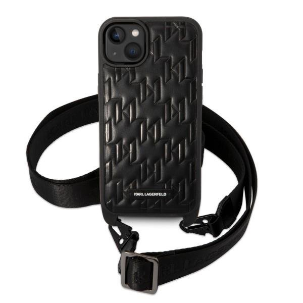 Dėklas Karl Lagerfeld Monogram Plaque Logo Strap KLHCP14MSTMK iPhone 14 Plus Juodas 1 Dėklas Karl Lagerfeld Monogram Plaque Logo Strap KLHCP14MSTMK iPhone 14 Plus Juodas 1