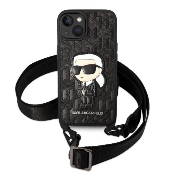 Dėklas Karl Lagerfeld Monogram Ikonik Patch KLHCP14SSTKMK iPhone 14 Juodas 1 Dėklas Karl Lagerfeld Monogram Ikonik Patch KLHCP14SSTKMK iPhone 14 Juodas 1