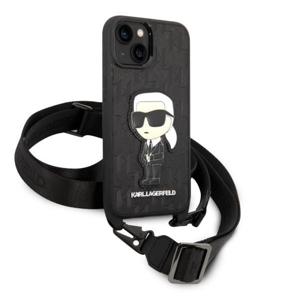 Dėklas Karl Lagerfeld Monogram Ikonik Patch KLHCP14SSTKMK iPhone 14 Juodas 2 Dėklas Karl Lagerfeld Monogram Ikonik Patch KLHCP14SSTKMK iPhone 14 Juodas 2