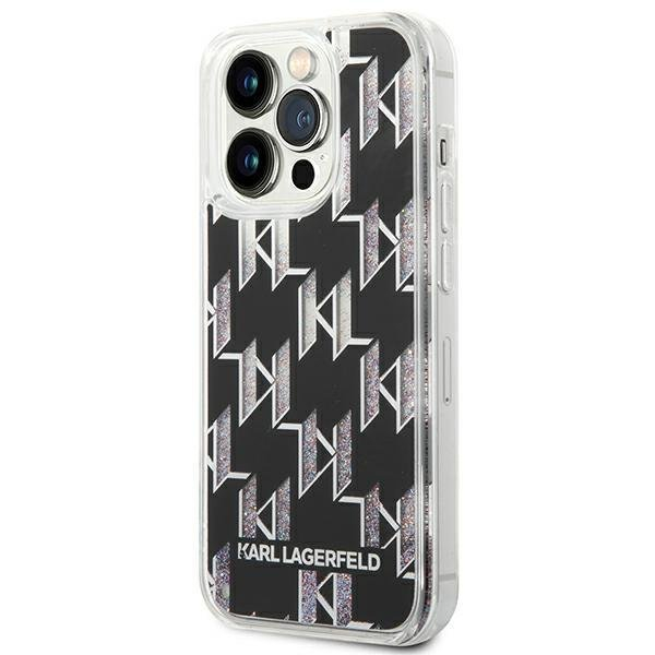 Dėklas Karl Lagerfeld Liquid Glitter Monogram KLHCP14XLMNMK iPhone 14 Pro Max Juodas 1 Dėklas Karl Lagerfeld Liquid Glitter Monogram KLHCP14XLMNMK iPhone 14 Pro Max Juodas 1