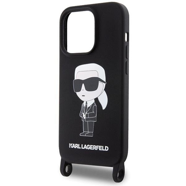 Originalus dėklas Karl Lagerfeld KLHCP15XSCBSKNK iPhone 15 Pro Max 6.7 hardcase Juodas Crossbody Silicone Ikonik 4 Originalus dėklas Karl Lagerfeld KLHCP15XSCBSKNK iPhone 15 Pro Max 6.7 hardcase Juodas Crossbody Silicone Ikonik 4