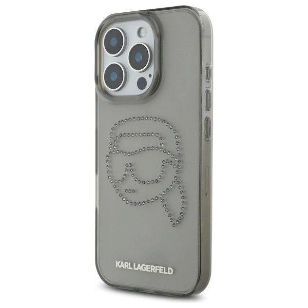 Karl Lagerfeld KLHCP16XHKHDCELK iPhone 16 Pro Max 6.9" Juodas/Juodas hardcase IML Rhinestones Karl Head 1 Karl Lagerfeld KLHCP16XHKHDCELK iPhone 16 Pro Max 6.9" Juodas/Juodas hardcase IML Rhinestones Karl Head 1