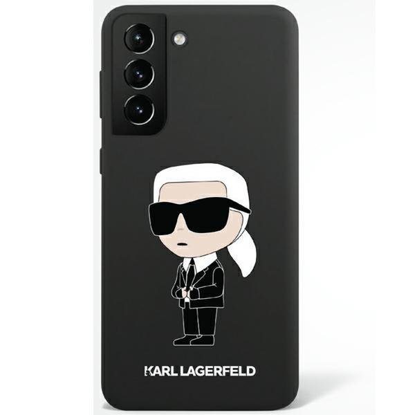 Karl Lagerfeld KLHCS23MSNIKBCK S23+ S916 hardcase black/black Silicone Ikonik