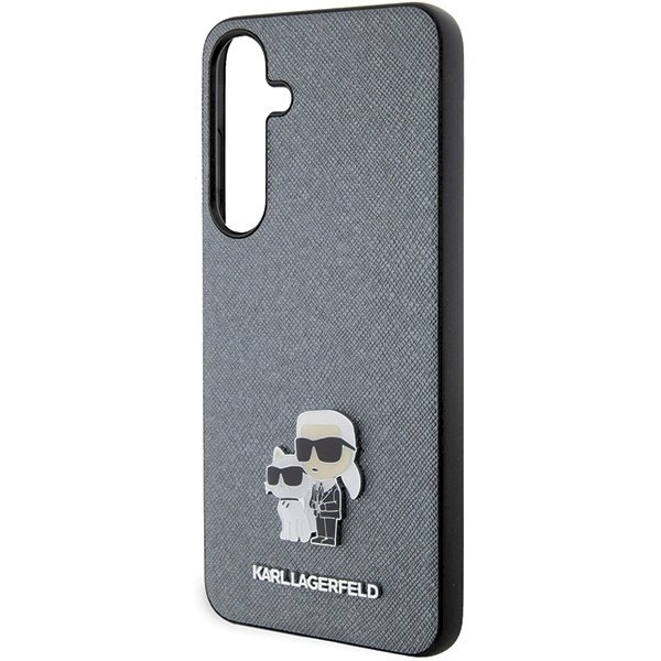 Dėklas Karl Lagerfeld KLHCS24MPSAKCMPG S24+ S926 hardcase Pilkas Saffiano Karl & Choupette Metal Pin 5 Dėklas Karl Lagerfeld KLHCS24MPSAKCMPG S24+ S926 hardcase Pilkas Saffiano Karl & Choupette Metal Pin 5