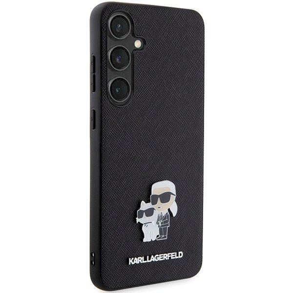 Dėklas Karl Lagerfeld KLHCS24SPSAKCMPK S24 S921 hardcase Juodas Saffiano Karl & Choupette Metal Pin 3 Dėklas Karl Lagerfeld KLHCS24SPSAKCMPK S24 S921 hardcase Juodas Saffiano Karl & Choupette Metal Pin 3