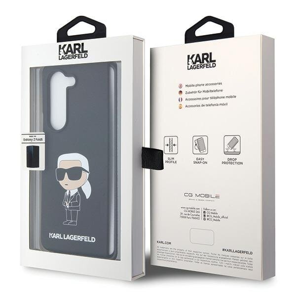Originalus dėklas Karl Lagerfeld KLHCZFD5SNIKBCK Z Fold5 hardcase Juodas Silicone Ikonik 6 Originalus dėklas Karl Lagerfeld KLHCZFD5SNIKBCK Z Fold5 hardcase Juodas Silicone Ikonik 6