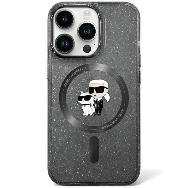 Originalus dėklas Karl Lagerfeld KLHMN61HGKCNOK iPhone 11 / Xr 6.1  Juodas hardcase Karl& Choupette Glitter MagSafe Originalus dėklas Karl Lagerfeld KLHMN61HGKCNOK iPhone 11 / Xr 6.1  Juodas hardcase Karl& Choupette Glitter MagSafe