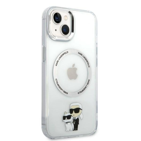 Dėklas Karl Lagerfeld Iconic Karl&Choupette Magsafe KLHMP14MHNKCIT iPhone 14 Plus Permatomas 3 Dėklas Karl Lagerfeld Iconic Karl&Choupette Magsafe KLHMP14MHNKCIT iPhone 14 Plus Permatomas 3
