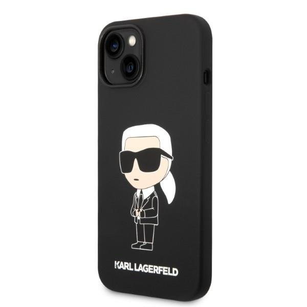 Dėklas Karl Lagerfeld Silicone Ikonik Magsafe KLHMP14MSNIKBCK iPhone 14 Plus Juodas 1 Dėklas Karl Lagerfeld Silicone Ikonik Magsafe KLHMP14MSNIKBCK iPhone 14 Plus Juodas 1
