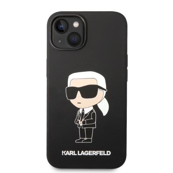 Dėklas Karl Lagerfeld Silicone Ikonik Magsafe KLHMP14MSNIKBCK iPhone 14 Plus Juodas 2 Dėklas Karl Lagerfeld Silicone Ikonik Magsafe KLHMP14MSNIKBCK iPhone 14 Plus Juodas 2