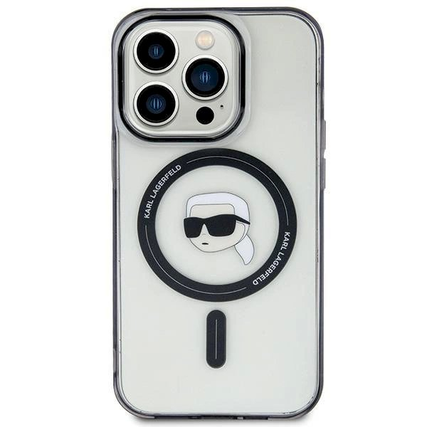 Karl Lagerfeld KLHMP15MHKHNOTK iPhone 15 Plus 6.7" transparent hardcase IML Karl`s Head MagSafe Karl Lagerfeld KLHMP15MHKHNOTK iPhone 15 Plus 6.7" transparent hardcase IML Karl`s Head MagSafe