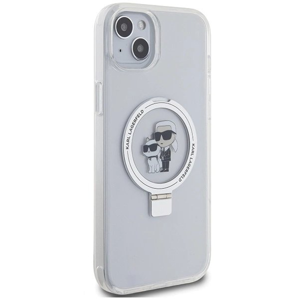 Karl Lagerfeld KLHMP15MHMRSKCH iPhone 15 Plus / 14 Plus 6.7" Baltas/Baltas hardcase Ring Stand Karl&Choupette MagSafe 3 Karl Lagerfeld KLHMP15MHMRSKCH iPhone 15 Plus / 14 Plus 6.7" Baltas/Baltas hardcase Ring Stand Karl&Choupette MagSafe 3