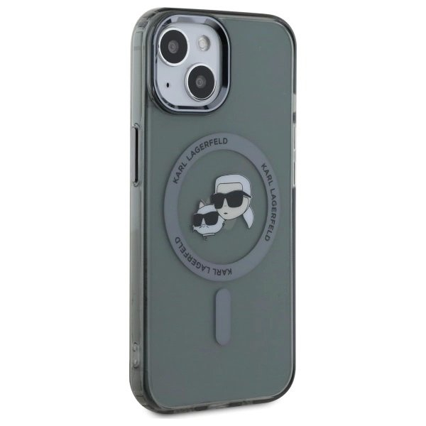 Dėklas Karl Lagerfeld KLHMP15SHLSKCK iPhone 15 6.1 Juodas/Juodas hard IML Metal KarlChoupette Head MagSafe 3 Dėklas Karl Lagerfeld KLHMP15SHLSKCK iPhone 15 6.1 Juodas/Juodas hard IML Metal KarlChoupette Head MagSafe 3