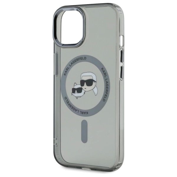 Dėklas Karl Lagerfeld KLHMP15SHLSKCK iPhone 15 6.1 Juodas/Juodas hard IML Metal KarlChoupette Head MagSafe 5 Dėklas Karl Lagerfeld KLHMP15SHLSKCK iPhone 15 6.1 Juodas/Juodas hard IML Metal KarlChoupette Head MagSafe 5