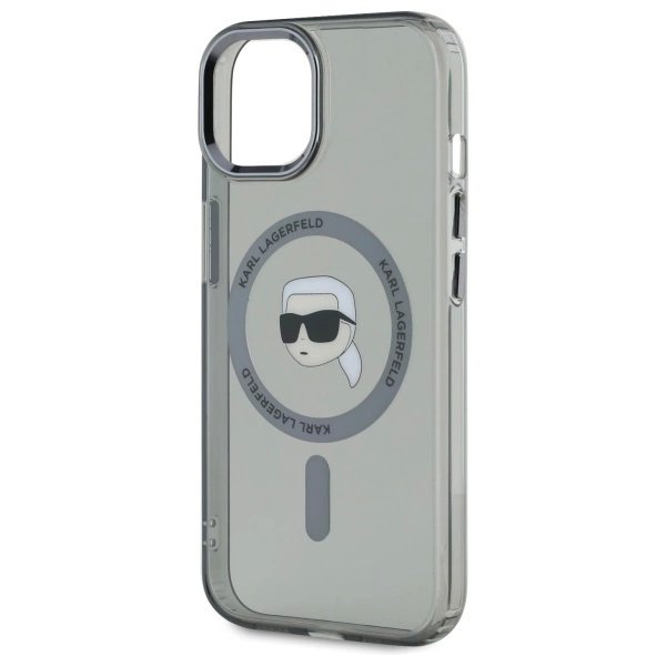 Dėklas Karl Lagerfeld KLHMP15SHLSKIK iPhone 15 6.1 Juodas/Juodas hard IML Metal Karl Head MagSafe 5 Dėklas Karl Lagerfeld KLHMP15SHLSKIK iPhone 15 6.1 Juodas/Juodas hard IML Metal Karl Head MagSafe 5