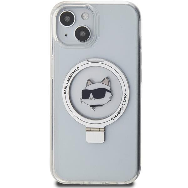 Originalus dėklas Karl Lagerfeld KLHMP15SHMRSCHH iPhone 15 6.1  Baltas/Baltas hardcase Ring Stand Choupette Head MagSafe 2 Originalus dėklas Karl Lagerfeld KLHMP15SHMRSCHH iPhone 15 6.1  Baltas/Baltas hardcase Ring Stand Choupette Head MagSafe 2