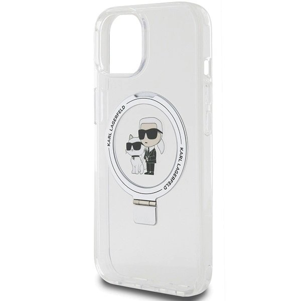 Karl Lagerfeld KLHMP15SHMRSKCH iPhone 15 / 14 / 13 6.1" Baltas/Baltas hardcase Ring Stand Karl&Choupette MagSafe 5 Karl Lagerfeld KLHMP15SHMRSKCH iPhone 15 / 14 / 13 6.1" Baltas/Baltas hardcase Ring Stand Karl&Choupette MagSafe 5