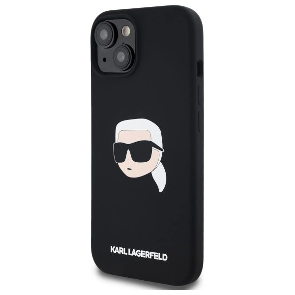 Karl Lagerfeld KLHMP15SSKHPPLK iPhone 15 6.1" Juodas/Juodas hardcase Silikoninis Karl Head Print MagSafe 1 Karl Lagerfeld KLHMP15SSKHPPLK iPhone 15 6.1" Juodas/Juodas hardcase Silikoninis Karl Head Print MagSafe 1