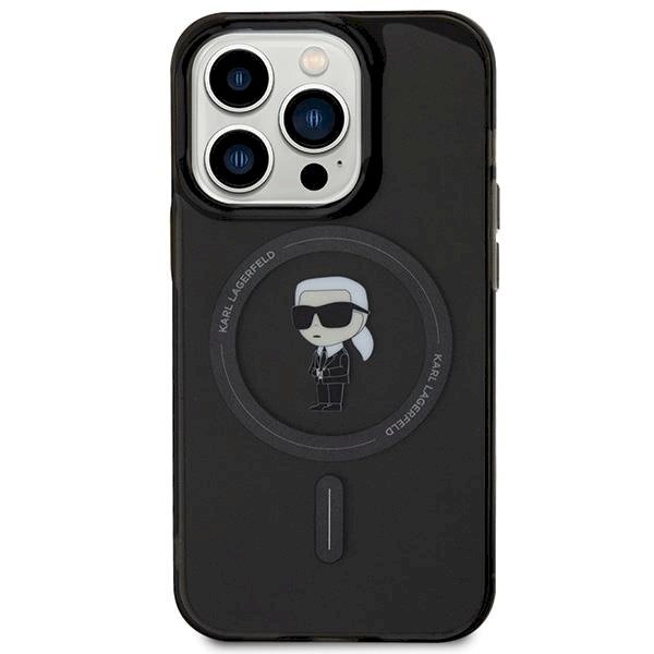 Originalus Karl Lagerfeld Dėklas KLHMP15XHFCKNOK iPhone 15 Pro Max 6.7 Juodas/Juodas hardcase IML Ikonik MagSafe 2 Originalus Karl Lagerfeld Dėklas KLHMP15XHFCKNOK iPhone 15 Pro Max 6.7 Juodas/Juodas hardcase IML Ikonik MagSafe 2
