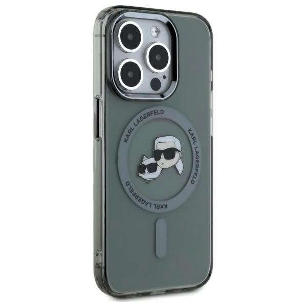 Dėklas Karl Lagerfeld KLHMP15XHLSKCK iPhone 15 Pro Max 6.7 Juodas/Juodas hard IML Metal KarlChoupette Head MagSafe 3 Dėklas Karl Lagerfeld KLHMP15XHLSKCK iPhone 15 Pro Max 6.7 Juodas/Juodas hard IML Metal KarlChoupette Head MagSafe 3