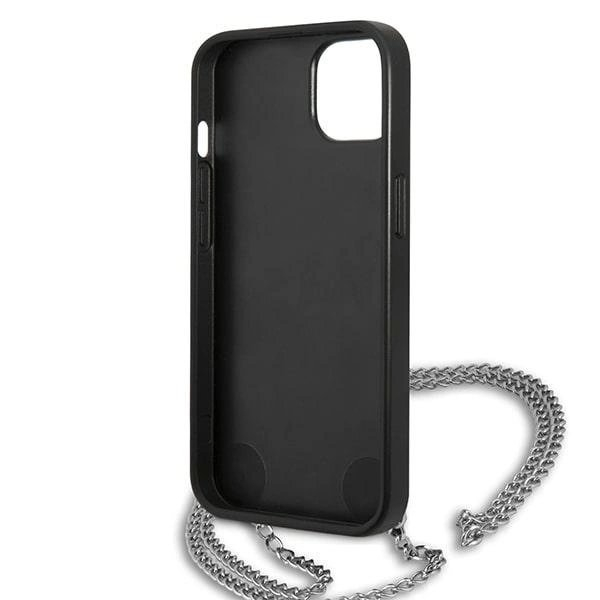 Karl Lagerfeld Odinis Textured and Chain Dėklas skirtas iPhone 13 / 14 / 15 6.1" - Juodas 6 Karl Lagerfeld Odinis Textured and Chain Dėklas skirtas iPhone 13 / 14 / 15 6.1" - Juodas 6