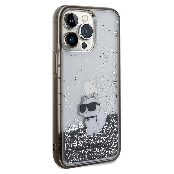 Karl Lagerfeld Liquid Glitter Choupette dėklas skirtas iPhone 13 Pro / 13 - Permatomas 3 Karl Lagerfeld Liquid Glitter Choupette dėklas skirtas iPhone 13 Pro / 13 - Permatomas 3