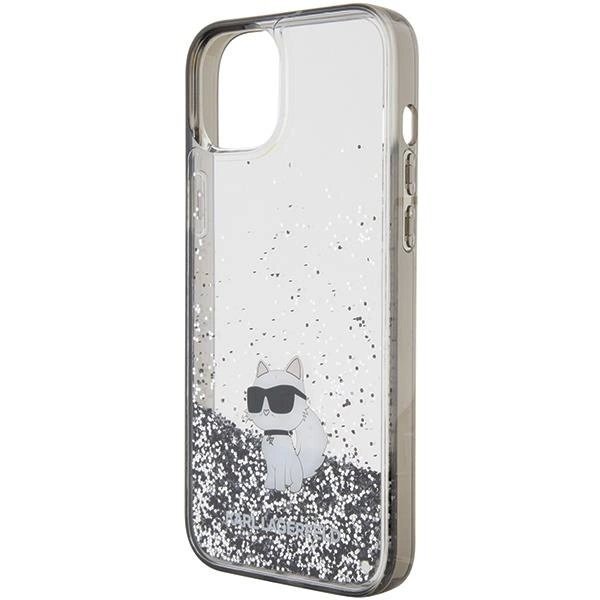 Karl Lagerfeld Liquid Glitter Choupette dėklas skirtas iPhone 15 Plus - Permatomas 5 Karl Lagerfeld Liquid Glitter Choupette dėklas skirtas iPhone 15 Plus - Permatomas 5