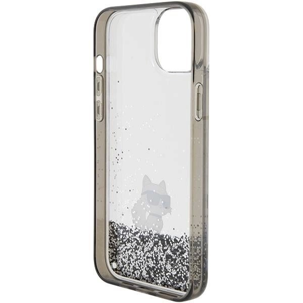 Karl Lagerfeld Liquid Glitter Choupette dėklas skirtas iPhone 15 Plus - Permatomas 6 Karl Lagerfeld Liquid Glitter Choupette dėklas skirtas iPhone 15 Plus - Permatomas 6