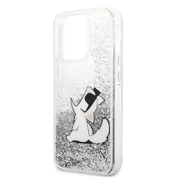 Karl Lagerfeld Liquid Glitter Choupette Fun Dėklas skirtas iPhone 13 Pro Max 6.7" - Sidabrinis 5 Karl Lagerfeld Liquid Glitter Choupette Fun Dėklas skirtas iPhone 13 Pro Max 6.7" - Sidabrinis 5