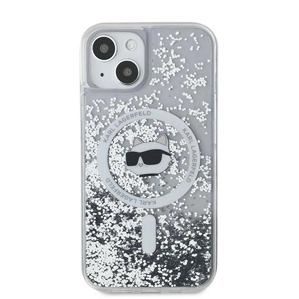 Karl Lagerfeld Liquid Glitter Choupette Head MagSafe dėklas iPhone 15 / 14 / 13 - Permatomas 2 Karl Lagerfeld Liquid Glitter Choupette Head MagSafe dėklas iPhone 15 / 14 / 13 - Permatomas 2