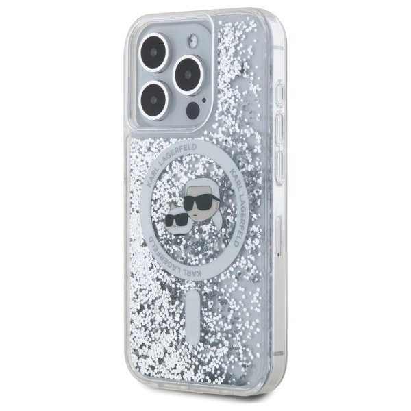 iPhone 15 Pro Max – Karl Lagerfeld Liquid Glitter Karl & Choupette Head MagSafe dėklas - Skaidrus 1 iPhone 15 Pro Max – Karl Lagerfeld Liquid Glitter Karl & Choupette Head MagSafe dėklas - Skaidrus 1