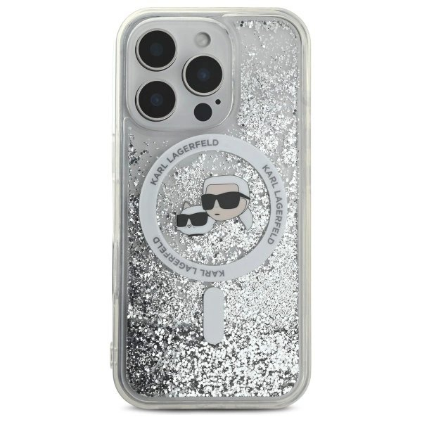 Dėklas Karl Lagerfeld Liquid Glitter Karl Choupette Head Magsafe iPhone 16 Pro Max - Skaidrus 2 Dėklas Karl Lagerfeld Liquid Glitter Karl Choupette Head Magsafe iPhone 16 Pro Max - Skaidrus 2
