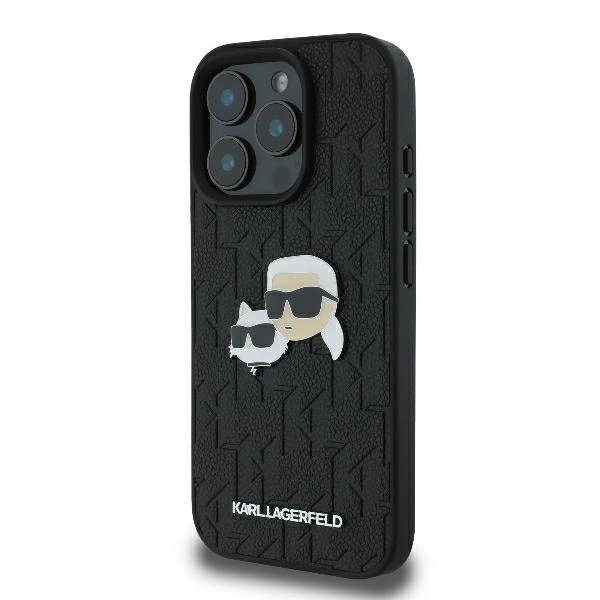 Dėklas Karl Lagerfeld Monogram Karl Choupette Head Pin iPhone 16 Pro Max - Juodas\ 1 Dėklas Karl Lagerfeld Monogram Karl Choupette Head Pin iPhone 16 Pro Max - Juodas\ 1